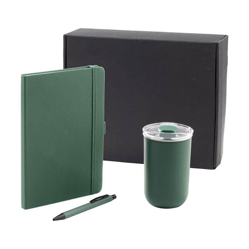 HEVIZ - Giftology Set of Tumbler, A5 Notebook and Pen - Green corporate gift