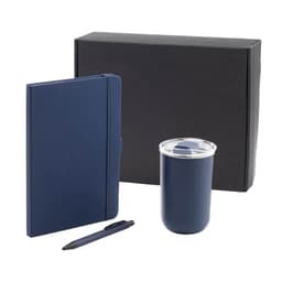 HEVIZ - Giftology Set of Tumbler, A5 Notebook and Pen Navy Blue