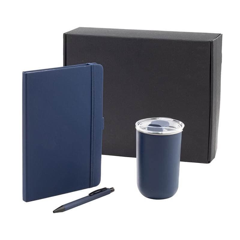 HEVIZ - Giftology Set of Tumbler, A5 Notebook and Pen - Navy Blue corporate gift