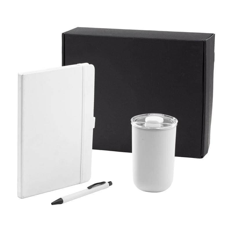 HEVIZ - Giftology Set of Tumbler, A5 Notebook and Pen - White corporate gift