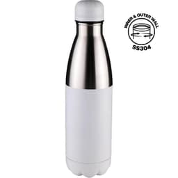 HOPA - Hans Larsen Double Wall Stainless Steel Water Bottle White