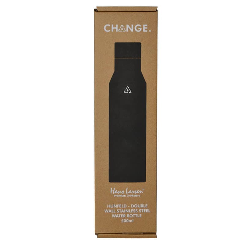 HUNFELD - CHANGE Collection SS Double Wall Water Bottle - Black detail 4