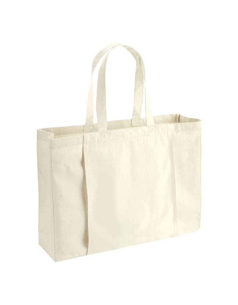 HURUP - Gym/Yoga 310GSM Cotton Tote Bag - White