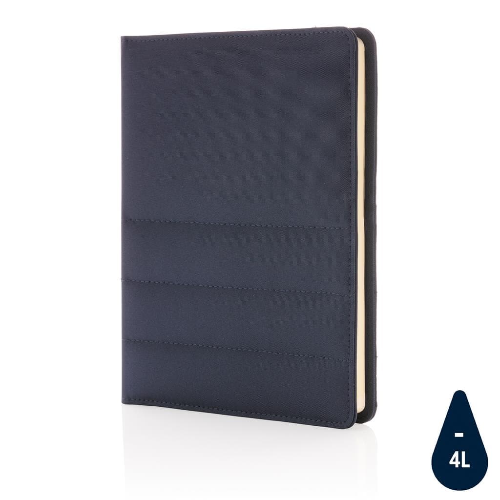 Impact AWARE™ RPET A5 notebook - Navy Blue corporate gift