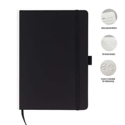 JURSI - Giftology A5 PU Notebook with Pen Loop Black
