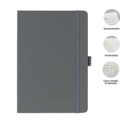 JURSI - Giftology A5 PU Notebook with Pen Loop Grey