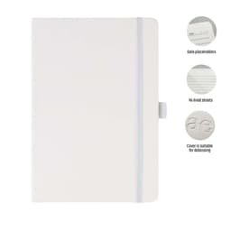 JURSI - Giftology A5 PU Notebook with Pen Loop White