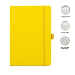 JURSI - Giftology A5 PU Notebook with Pen Loop Yellow