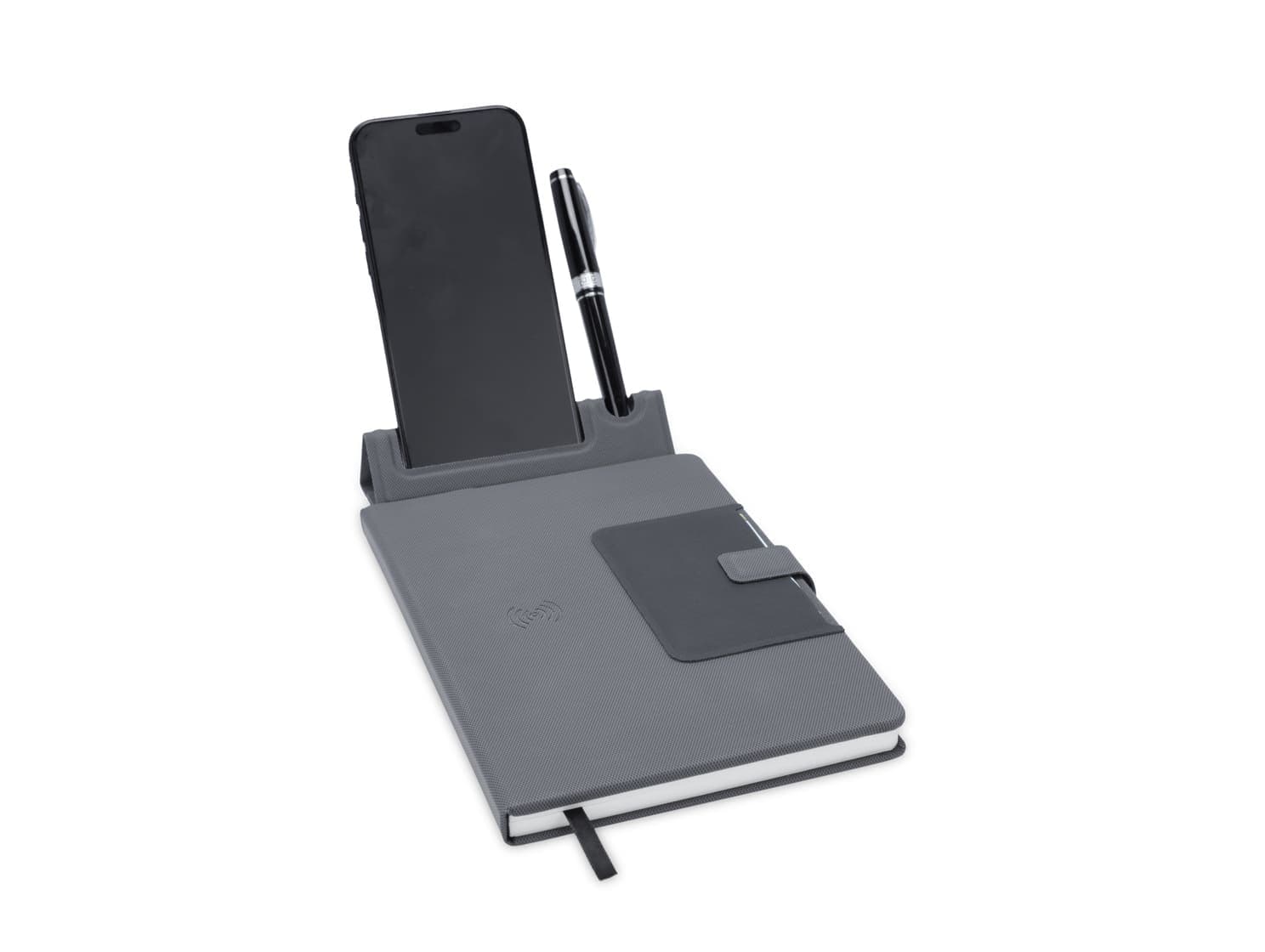 KAMEZ - Santhome 15W Wireless Deluxe Notebook with Phone Stand detail 4