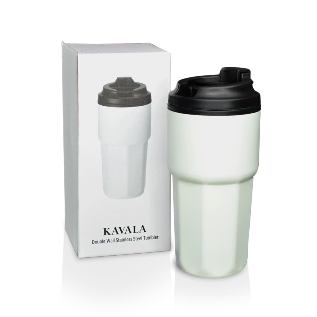 KAVALA - Giftology Steel/PP Double Wall Travel Mug 500ml - Black detail 6