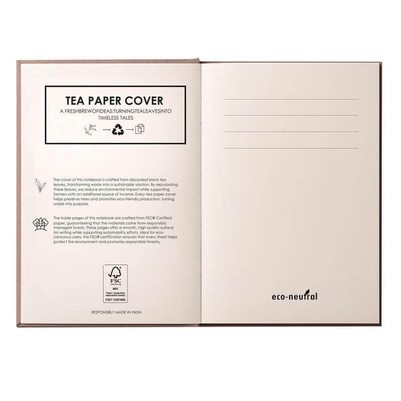 KEILA - eco-neutral TEA Cover A5 Notebook detail 2