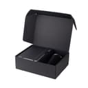 KOKSI - Giftology Set of Double Walled Tumbler, A5 Notebook and Pen Black