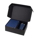 KOKSI - Giftology Set of Double Walled Tumbler, A5 Notebook and Pen Navy Blue
