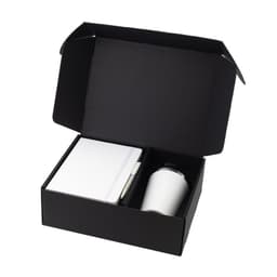 KOKSI - Giftology Set of Double Walled Tumbler, A5 Notebook and Pen White