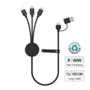 KOPER - @memorii Recycled 6-in-1 Charging Cable Black