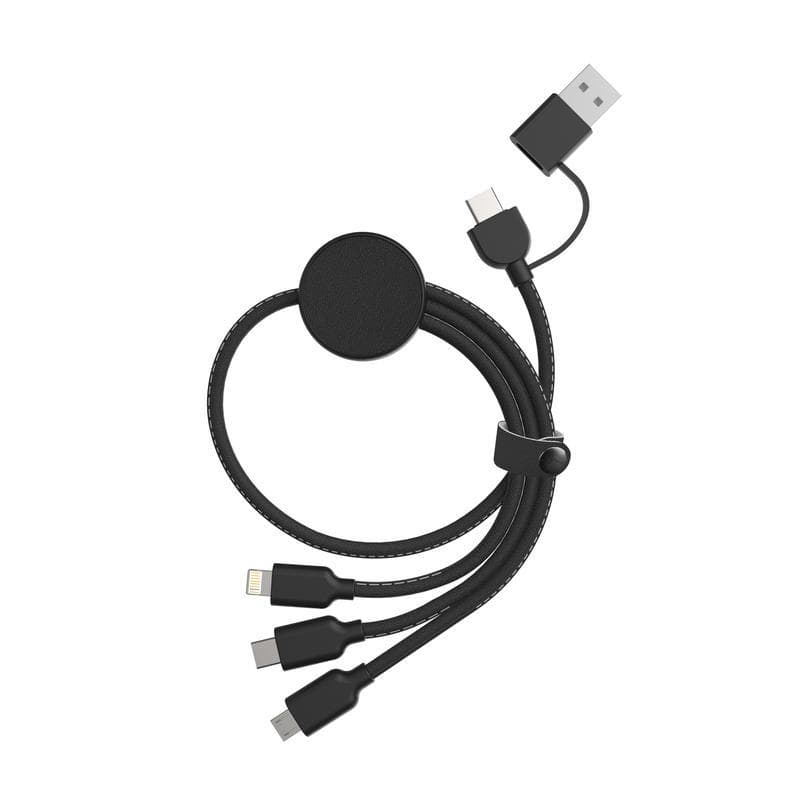 KOPER - @memorii Recycled 6-in-1 Charging Cable - Black detail 3