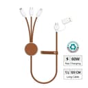 KOPER - @memorii Recycled 6-in-1 Charging Cable White