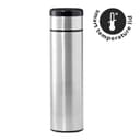 KOVEL - Giftology Double Walled Insulated Flask with Temperature Lid Silver