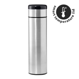 KOVEL - Giftology Double Walled Insulated Flask with Temperature Lid Silver