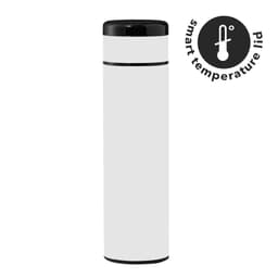 KOVEL - Giftology Double Walled Insulated Flask with Temperature Lid White