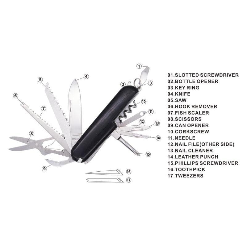 LAHTI - 17 in 1 Multi Function Tool - Black detail 4