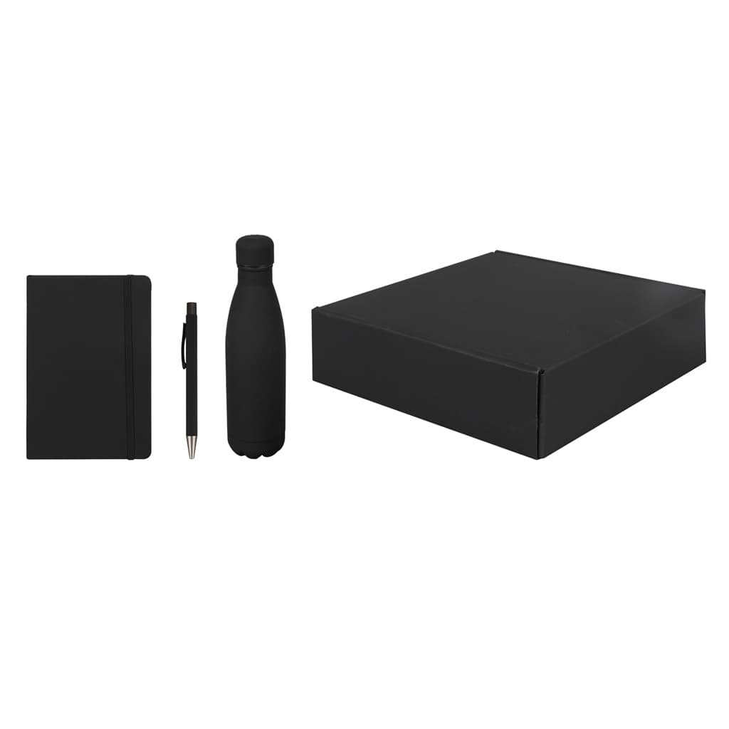 LAUTA - Giftology Set of Stainless Bottle, Notebook and Pen - Black detail 4