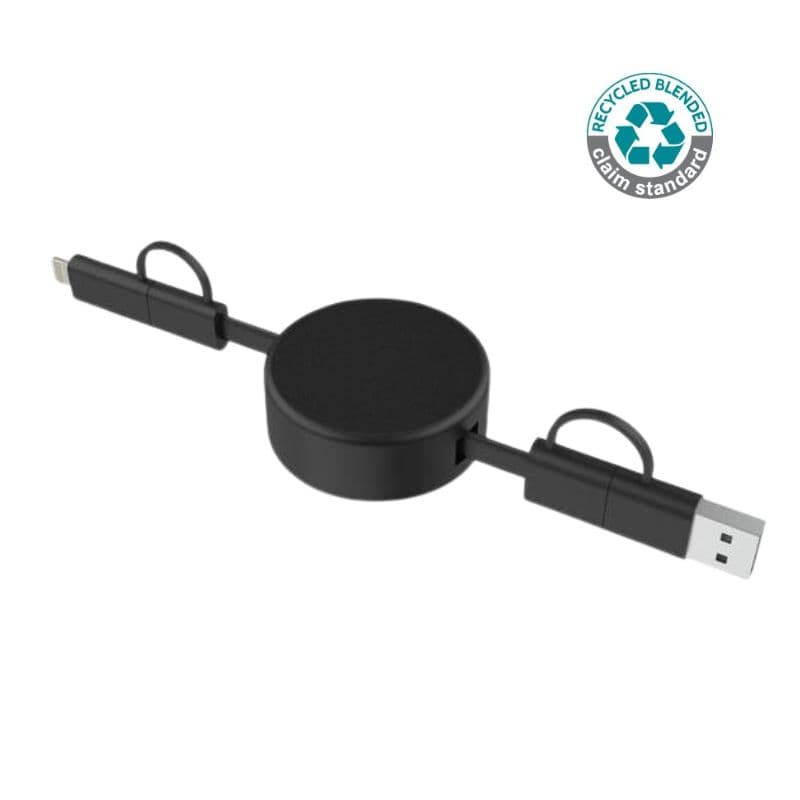 LECCO - @memorii Recycled 6-in-1 retractable Charging Cable