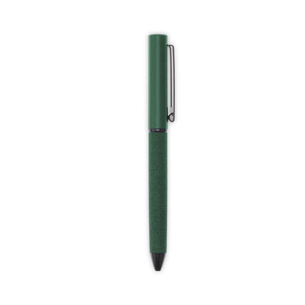 LENZEN - CHANGE ZERO Sustainable Gift Set with Refillable Notebook, Pen & USB Keychain - Green detail 2