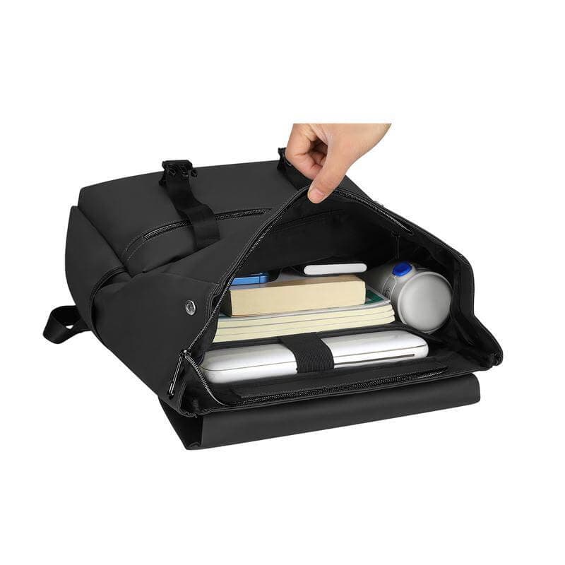 LEON - Giftology 17" Rolltop Backpack - Black detail 4