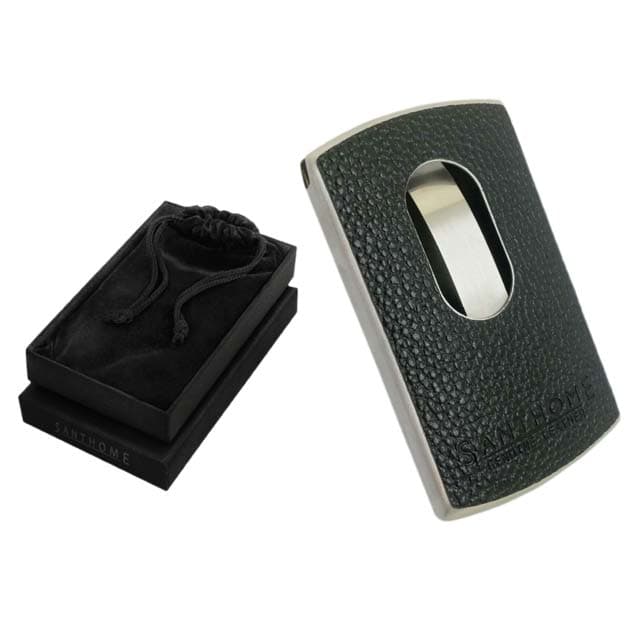 LITHIS - SANTHOME Genuine Leather & Metal Cardholder corporate gift