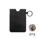 LUGANO - Vertical RFID Cardholder Wallet with Keyring Black