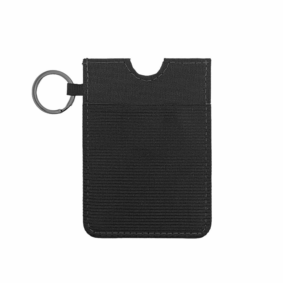LUGANO - Vertical RFID Cardholder Wallet with Keyring - Carbon detail 3
