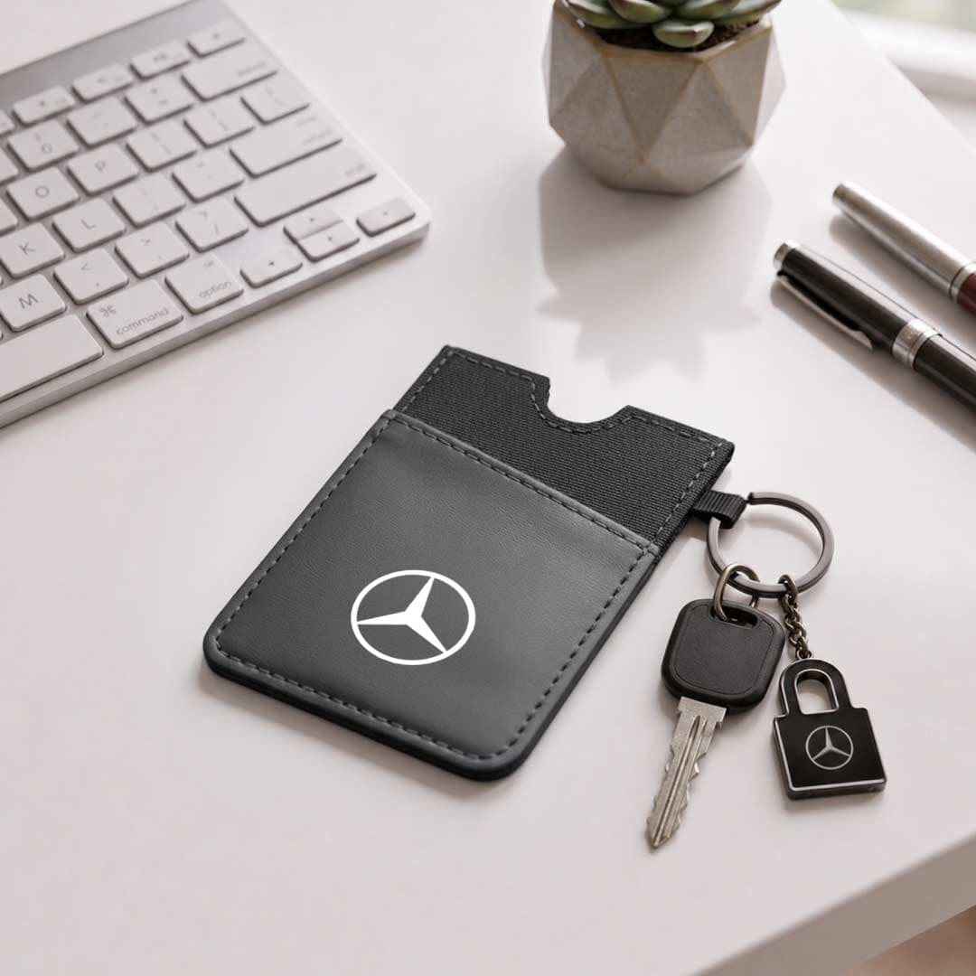 LUGANO - Vertical RFID Cardholder Wallet with Keyring - Carbon detail 6