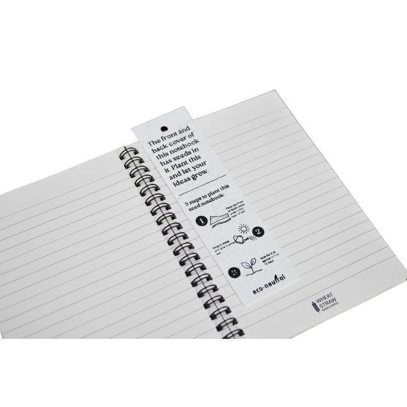 LUGO - eco-neutral® B6 Soft Cover Handmade Seed Paper Spiral Notebook detail 4