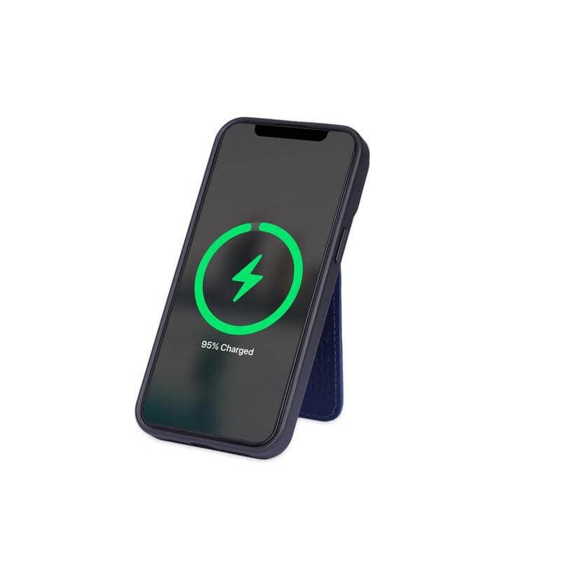 MAG3 - Giftology 3-in-1 Magnetic Wireless Charger Card Holder - Navy detail 6