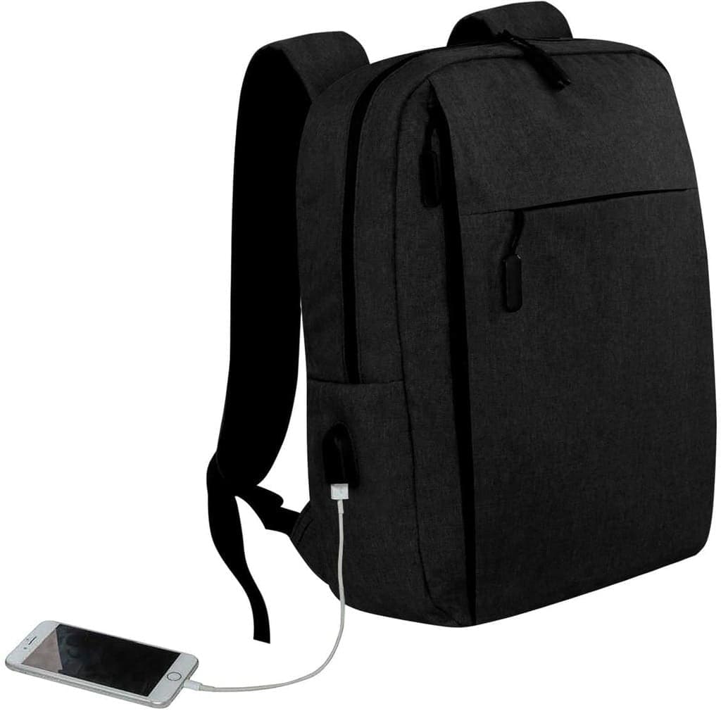 MALACCA XL - Giftology XL Laptop Backpack 21L - Black detail 3