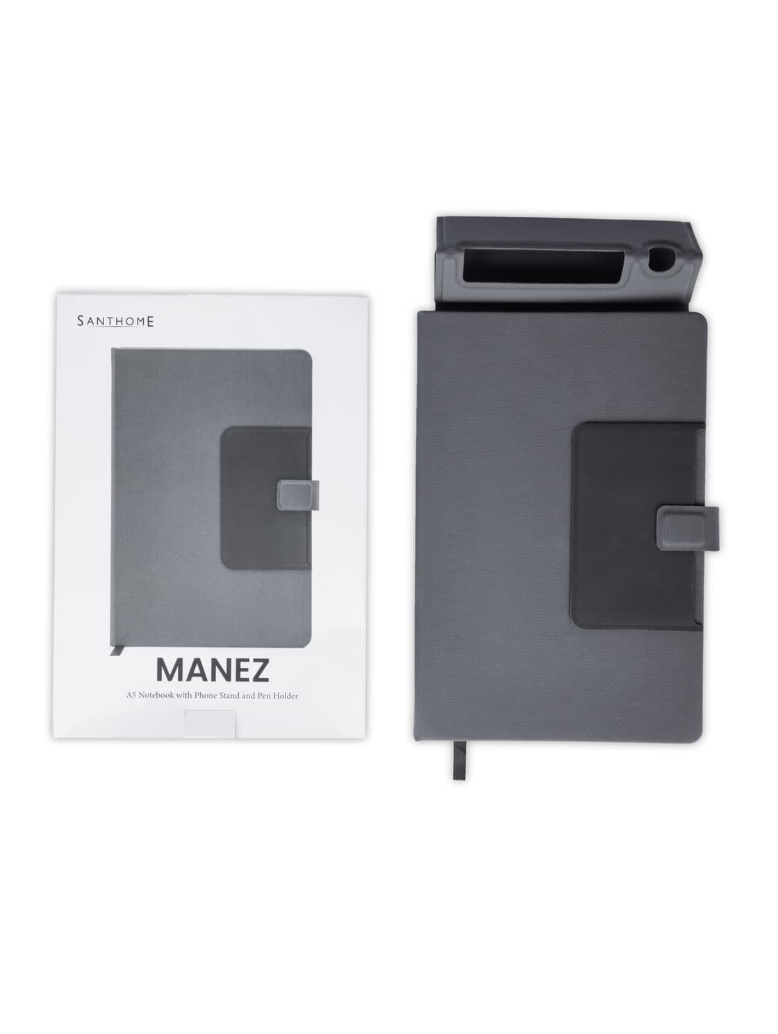 MANEZ - Santhome A5 Notebook with Phone Stand and Pen Holder detail 6