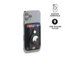 MARZ - Santhome® Magnetic Phone Cardholder with Santhome Tag Pocket Black