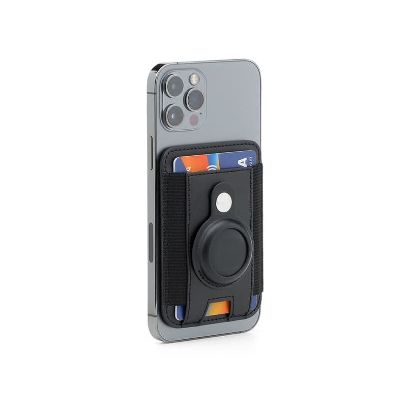 MARZ - Santhome® Magnetic Phone Cardholder with Santhome Tag Pocket - Black detail 2