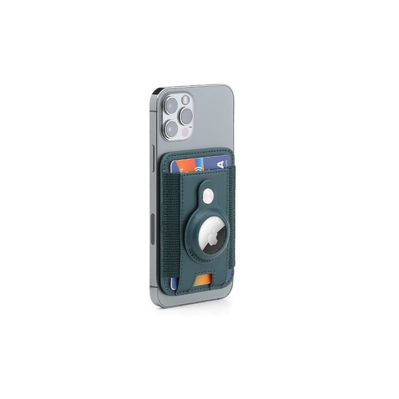 MARZ - Santhome® Magnetic Phone Cardholder with Santhome Tag Pocket - Dark Green detail 2