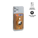 MARZ - Santhome® Magnetic Phone Cardholder with Santhome Tag Pocket Tan