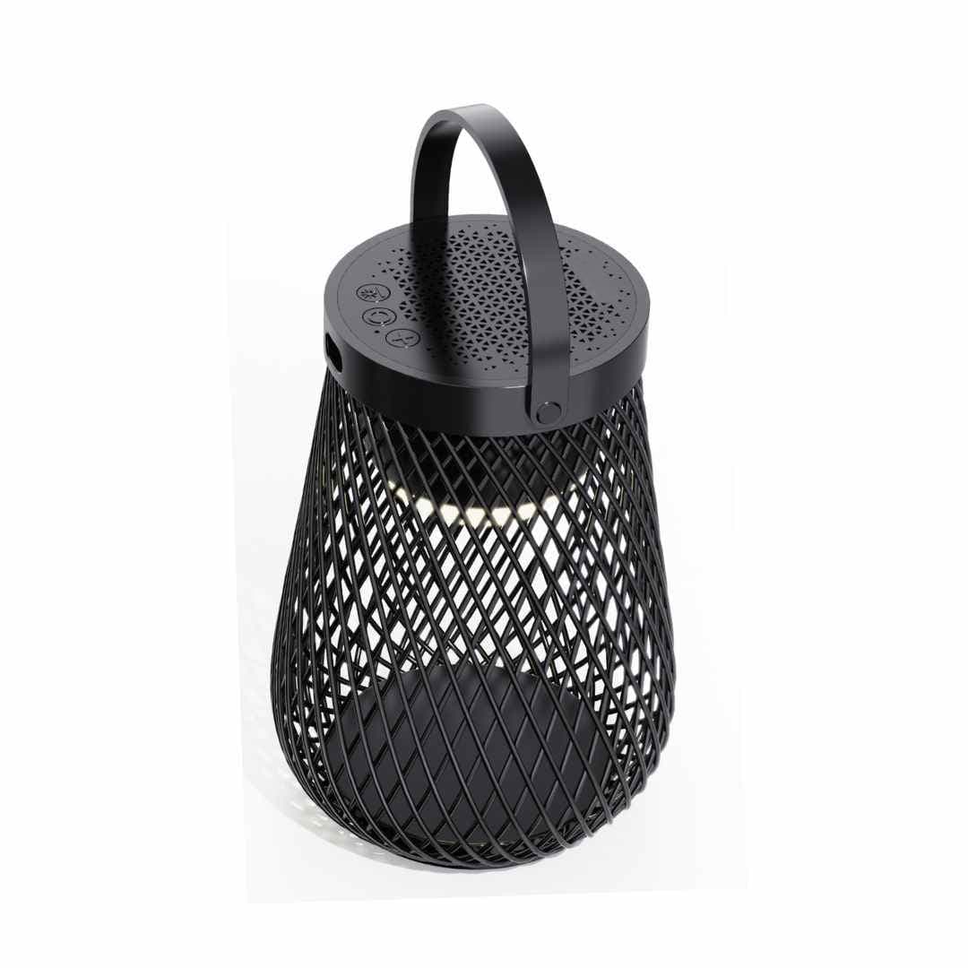 MERANO - @memorii Wireless Speaker Lantern - Black detail 2