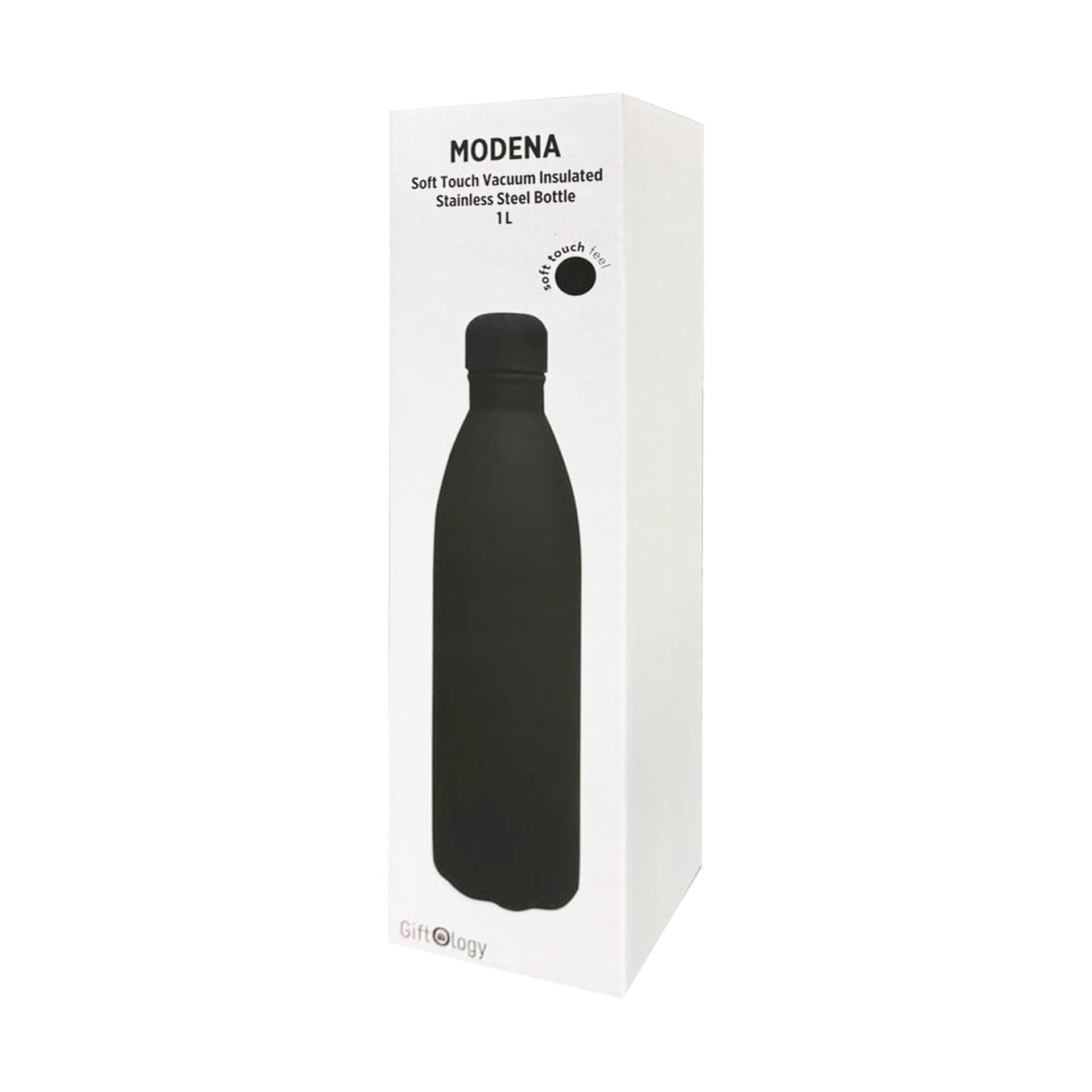 MODENA - Giftology Soft Touch lnsulated Water Bottle - 1L - Black detail 2