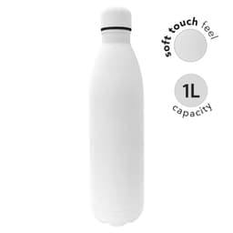 MODENA - Giftology Soft Touch lnsulated Water Bottle - 1L White