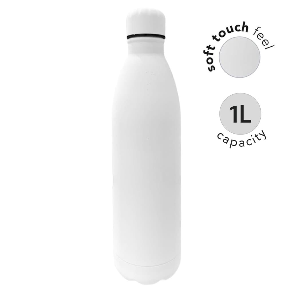 MODENA - Giftology Soft Touch lnsulated Water Bottle - 1L - Black detail 3