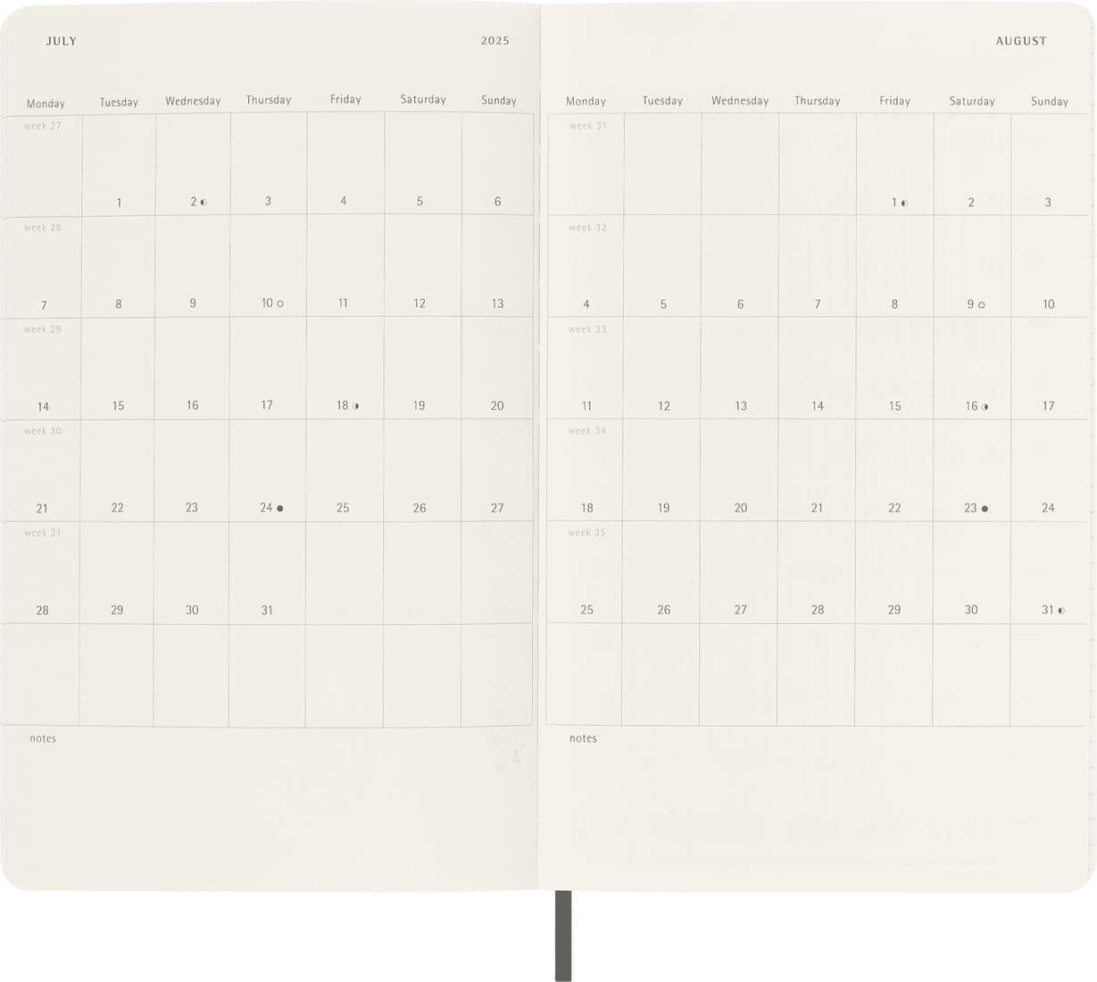 Moleskine 2025 Daily 12M Planner - Soft Cover - Large detail 4