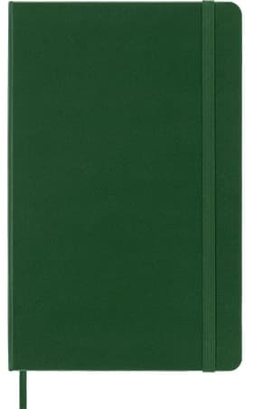 Moleskine Classic Large Ruled Hard Cover Notebook - Myrtle Green detail 2