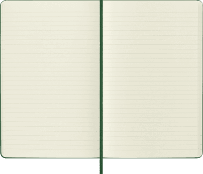 Moleskine Classic Large Ruled Hard Cover Notebook - Myrtle Green detail 4