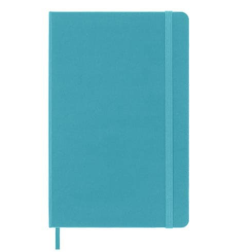 Moleskine Classic Large Ruled Hard Cover Notebook - Reef Blue detail 2