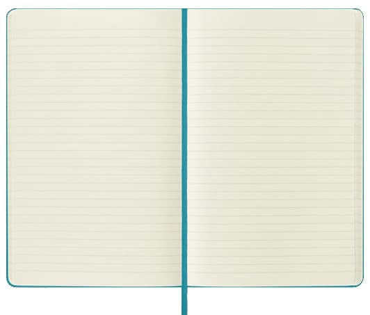 Moleskine Classic Large Ruled Hard Cover Notebook - Reef Blue detail 4